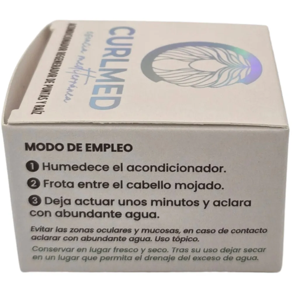 CurlMed Acondicionador Sólido Regenerador Puntas y Raíz Té Matcha 80g - 1